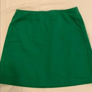 BDG Green Denim Skirt